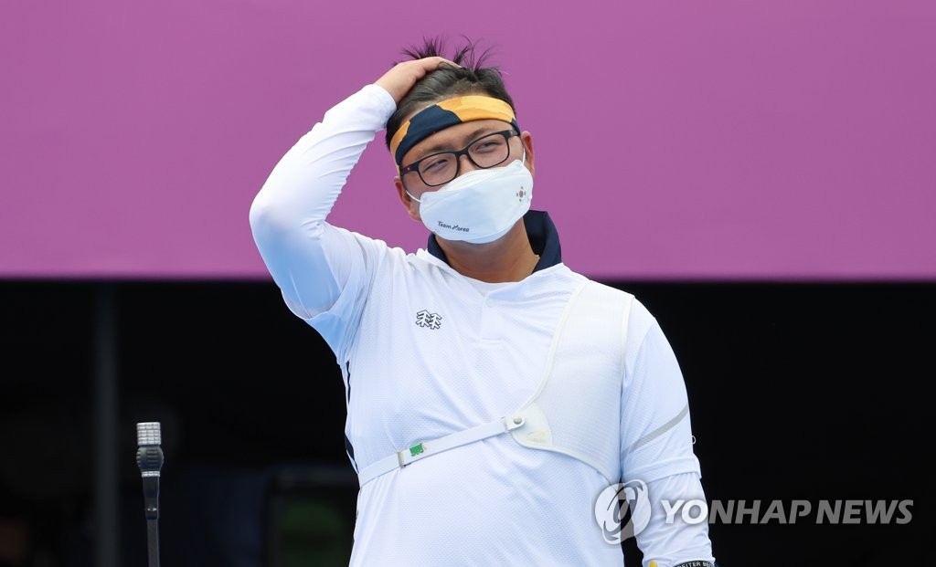 俄罗斯射箭选手状态火爆，杀入四强